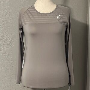 Women's Fitness Striped Long Sleeve Shirt